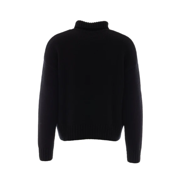 Olai black cashmere turtleneck sweater LISA YANG