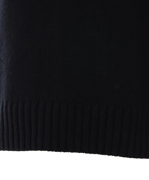 Olai black cashmere turtleneck sweater LISA YANG