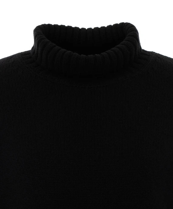 Olai black cashmere turtleneck sweater LISA YANG