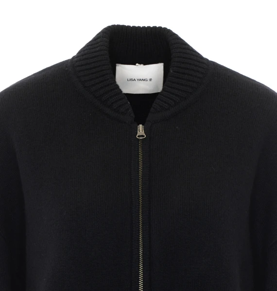 Black cashmere Yrsa short jacket LISA YANG