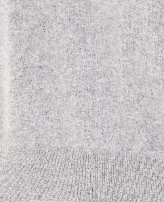 Grey cashmere polo sweater LISA YANG