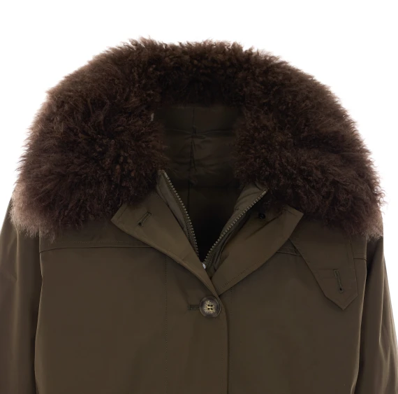 Parka corto verde oliva LOU ANDREA