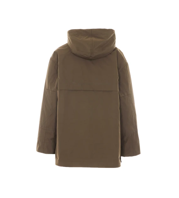 Parka verde oliva con cappuccio LOU ANDREA