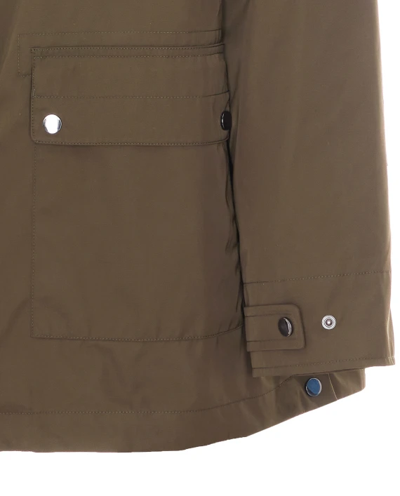 Parka verde oliva con cappuccio LOU ANDREA