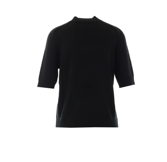Black Ruth Knitted T-Shirt