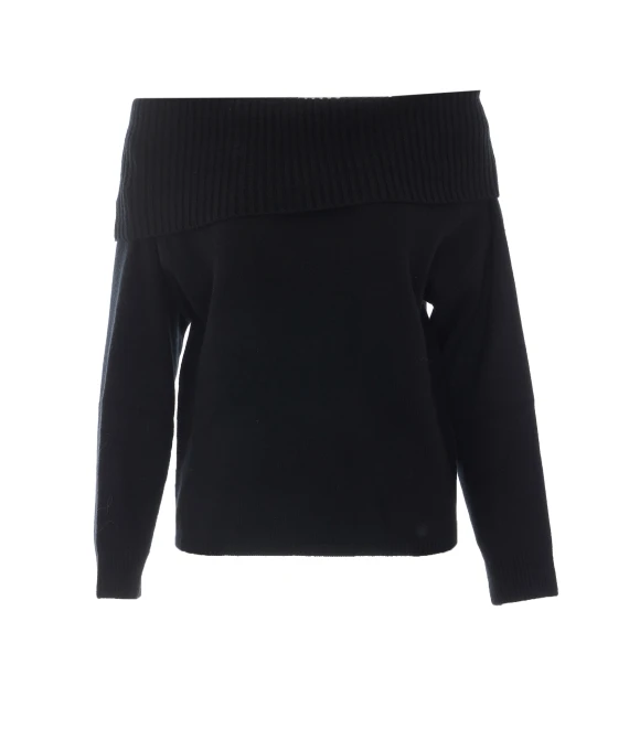 Black Sibyl Off-Shoulder Sweater