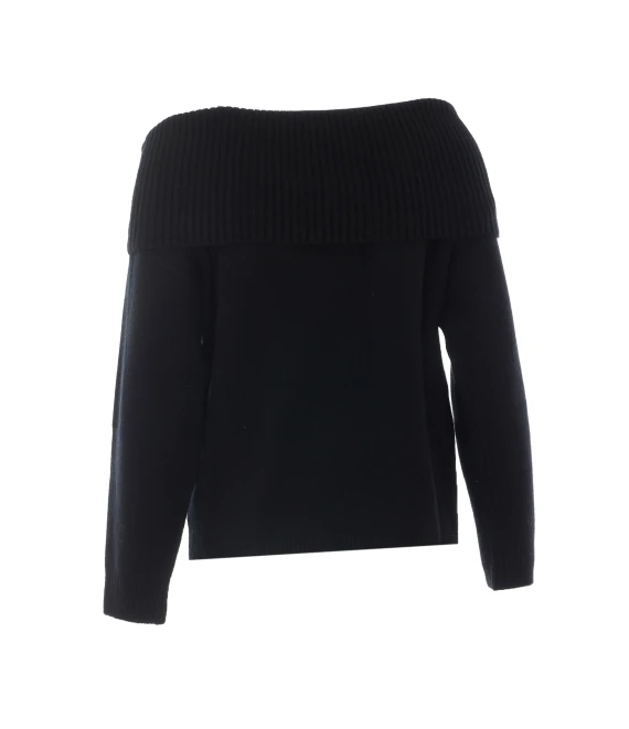 Black Sibyl Off-Shoulder Sweater