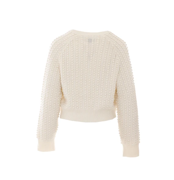 Cardigan Edie in cashmere avorio LOULOU DE SAISON
