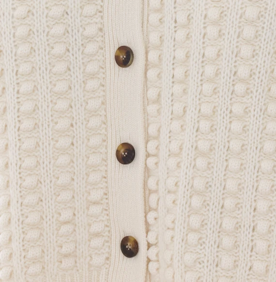 Cardigan Edie in cashmere avorio LOULOU DE SAISON
