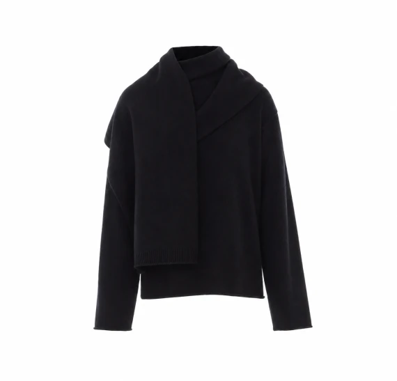 Maglione in cashmere nero Frances LOULOU DE SAISON