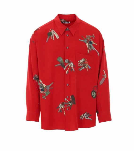 Camicia rossa A Bunch of Keys Magliano