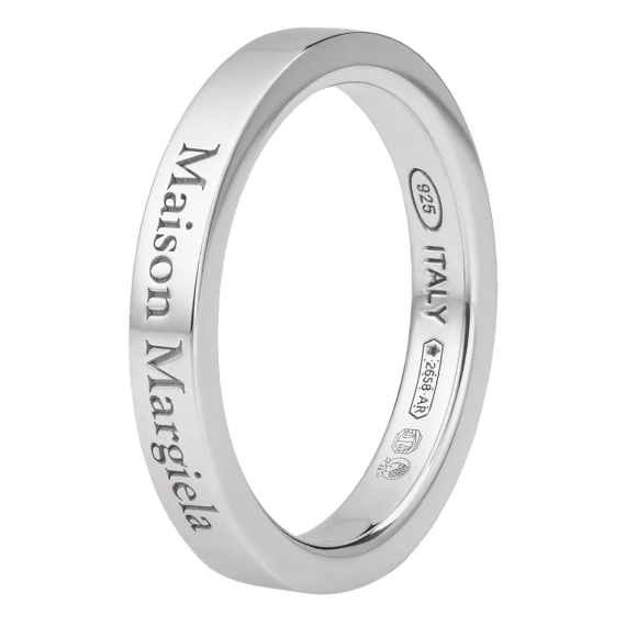 Maison Margila Silver Ring with Logo