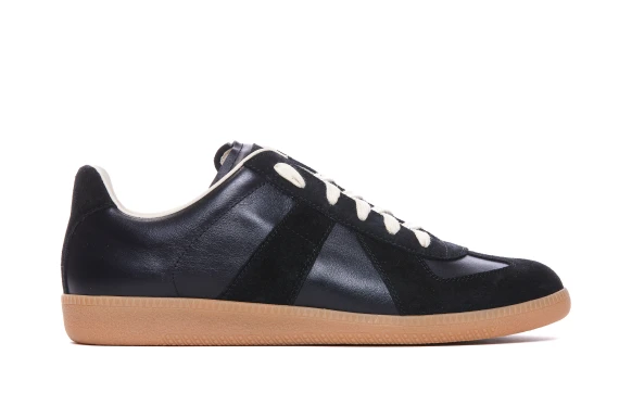 Black Replica Low Top Sneakers Maison Margiela