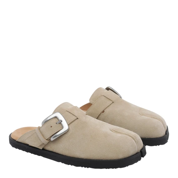 Beige Tabi Daily Mules Sandals