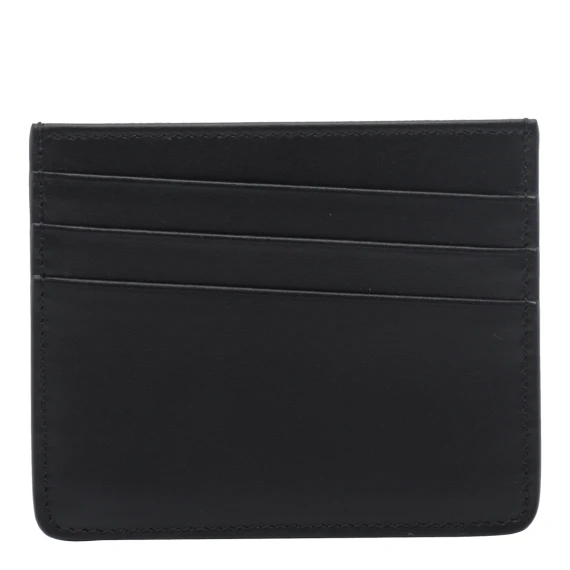 Black Four Stitches calf leather card holder Maison Margiela