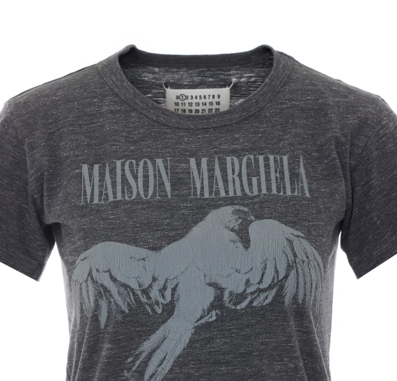 Dark grey cotton T-shirt Maison Margiela