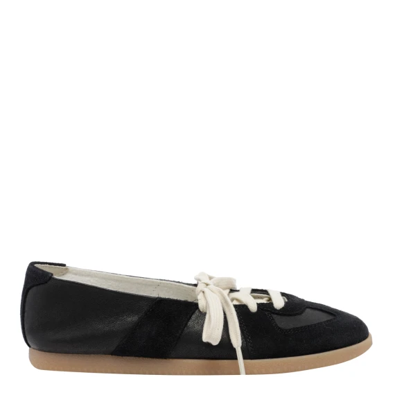 Black Replica Soft Laced Ballet Maison Margiela