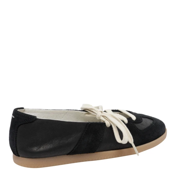 Black Replica Soft Laced Ballet Maison Margiela