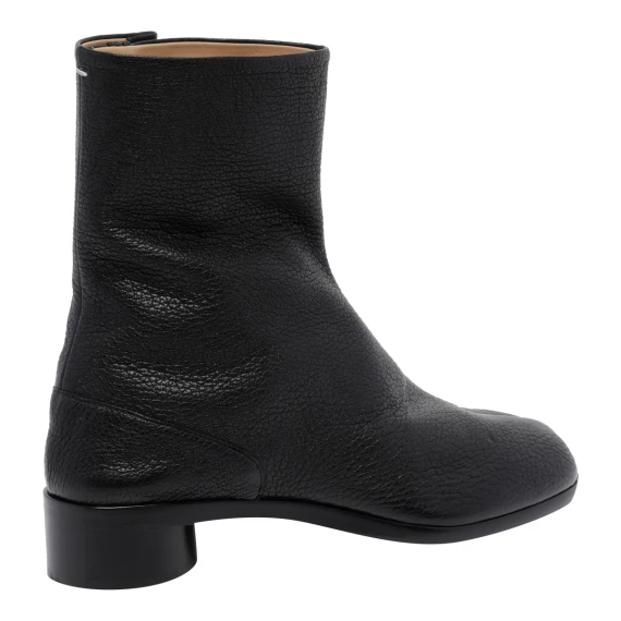 Black Tabi leather ankle boots Maison Margiela