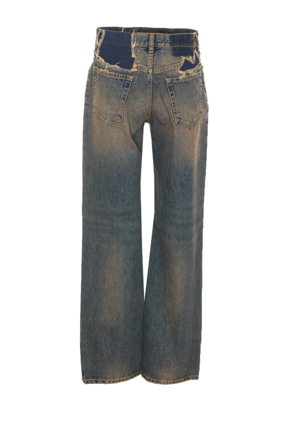 Jeans blu a gamba dritta Maison Margiela