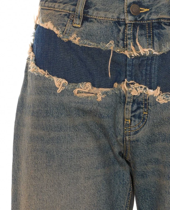 Jeans blu a gamba dritta Maison Margiela