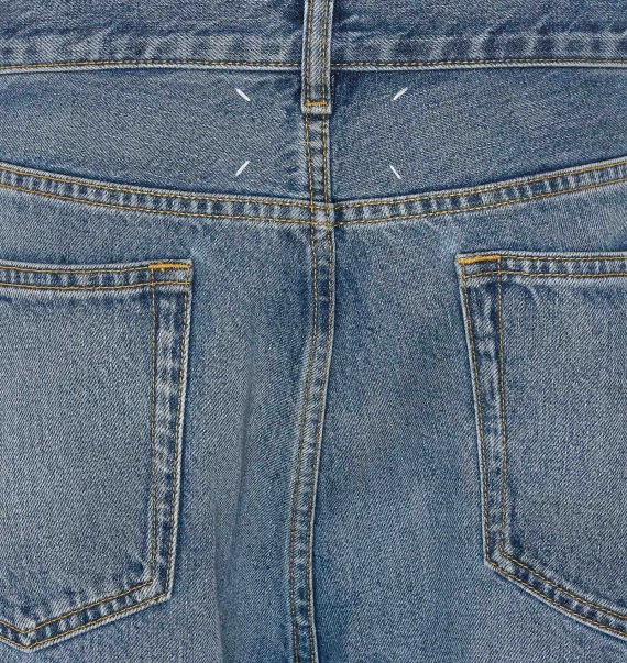 Blue jeans with contrast inserts Maison Margiela