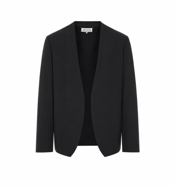 Blazer nero in lana vergine