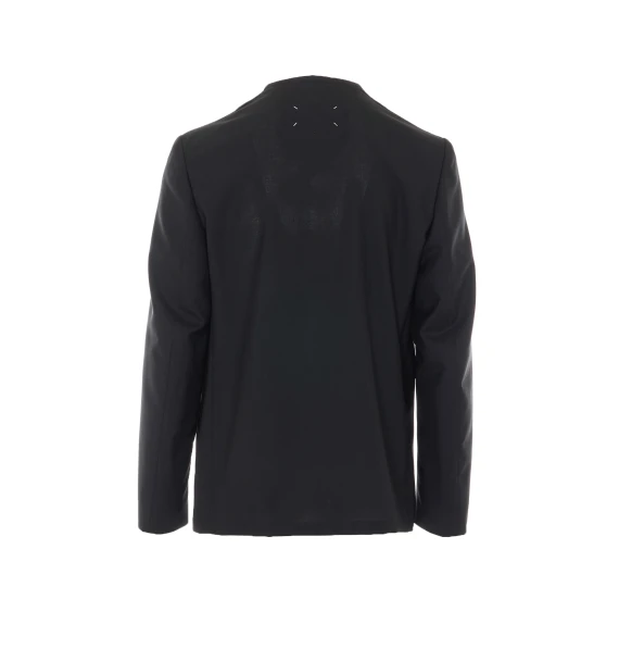 Black virgin wool blazer Maison Margiela