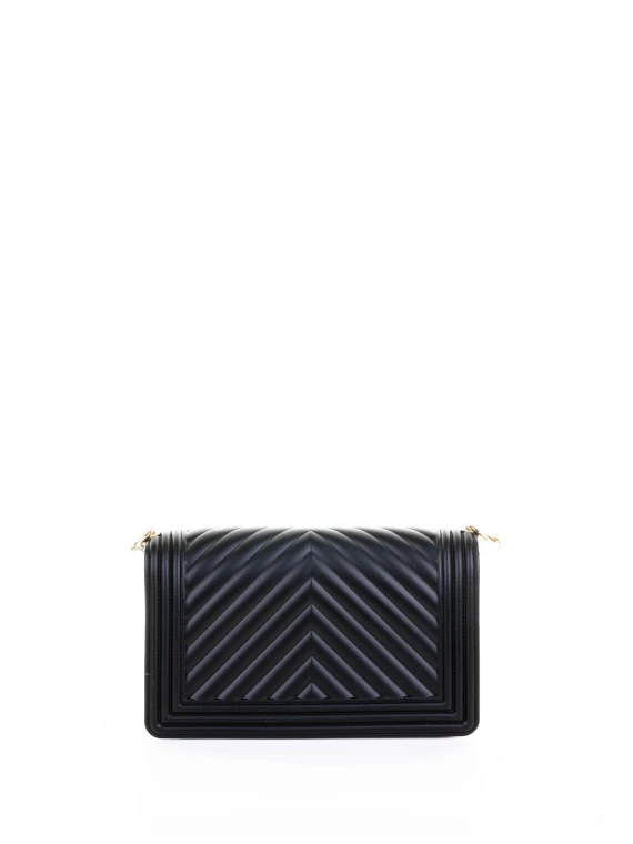 Black Leather Shoulder Bag