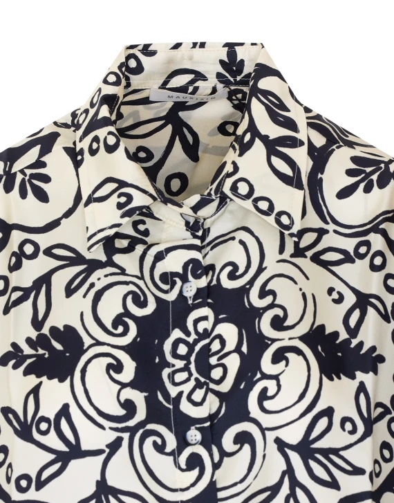 Camicia in seta nera MAURIZIO