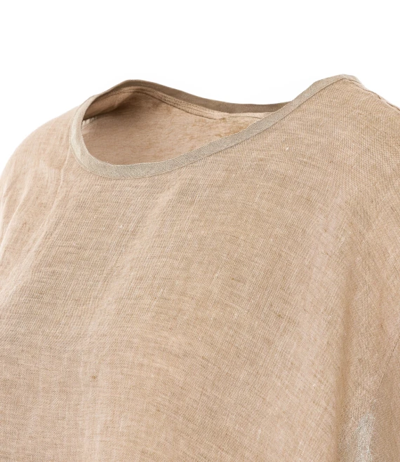 Beige linen top MAURIZIO
