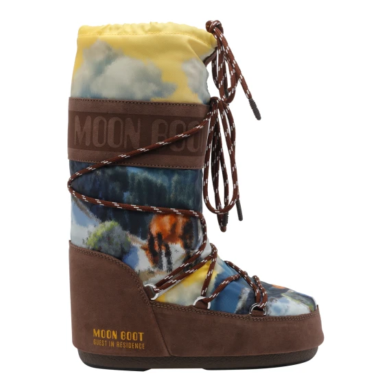 Stivali marroni Icon High Postcard Boots MOON BOOT X GUEST IN RESIDENCE