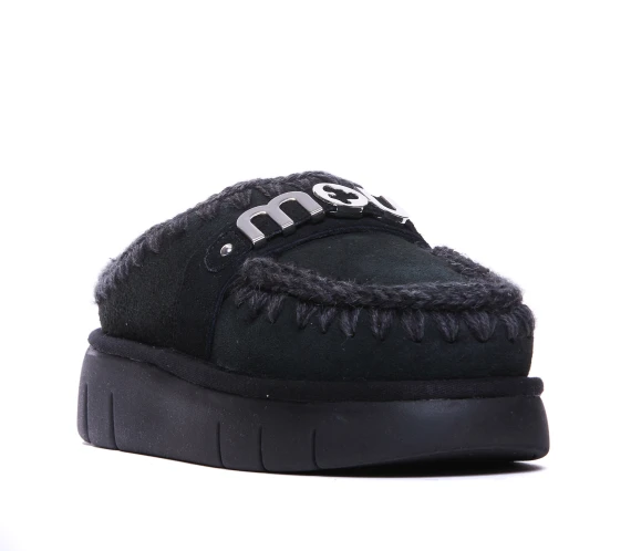 Black Bounce Clog Sandals