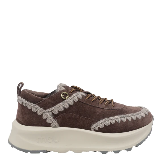 Brown Speed Eskimo Lace Up Sneakers MOU