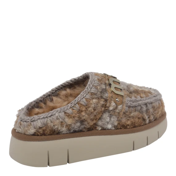 Multicolor Letter Logo Bounce Check Mules