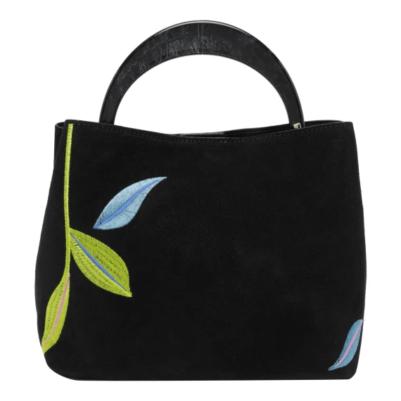 Black Ingrid Suede Handbag Bag MY BEST BAG FIRENZE