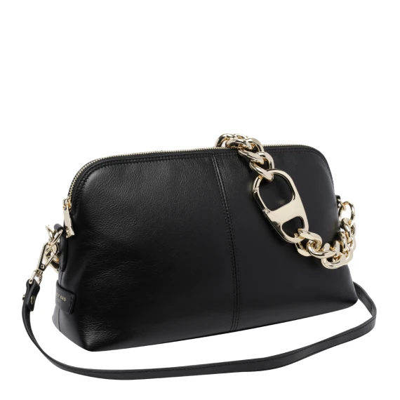 Black calf leather handbag MY BEST BAG FIRENZE