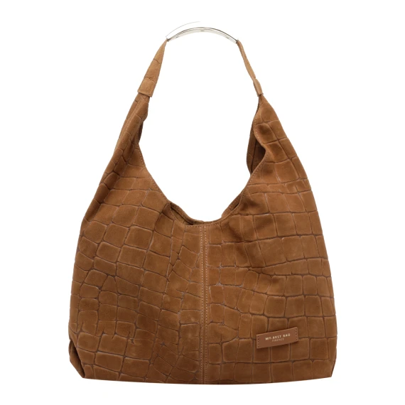 Borsa hobo marrone in pelle di vitello MY BEST BAG FIRENZE