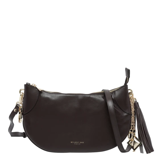 Borsa a tracolla marrone scuro Cathy Scilla MY BEST BAG FIRENZE