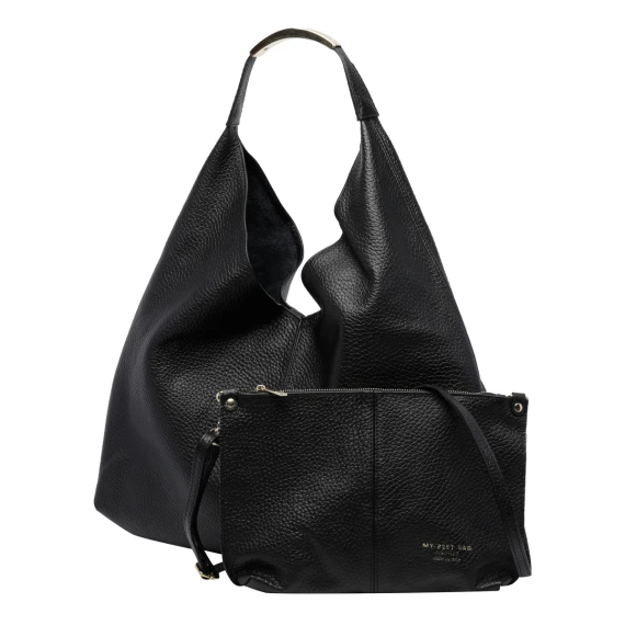 Black Ellisse Macro Dollar shoulder bag MY BEST BAG FIRENZE