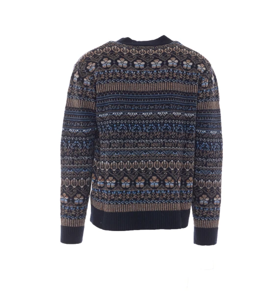 Dark blue wool cardigan NN.07