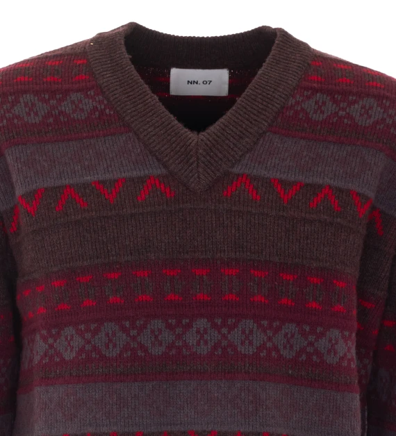 Multicolor V-neck sweater NN.07