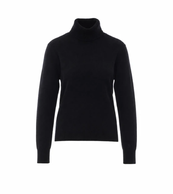Maglione nero Laurene a collo alto