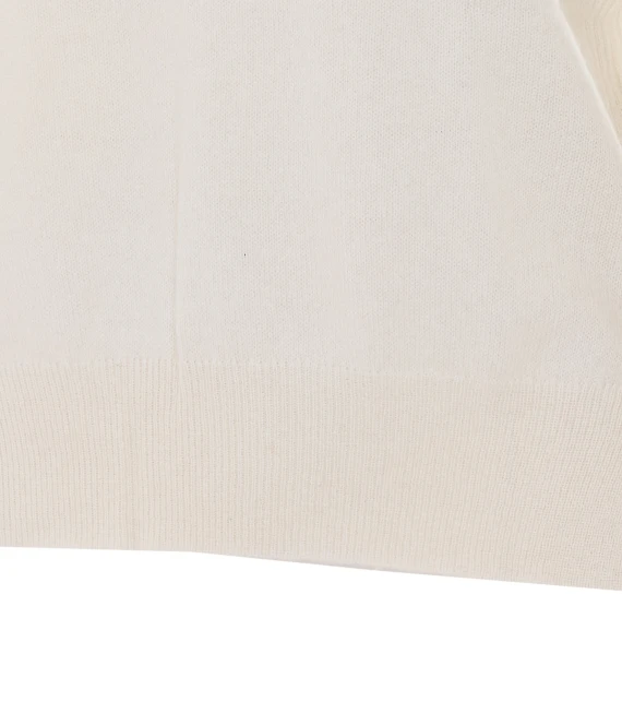 Laurene white cashmere high-neck sweater NOT SHY