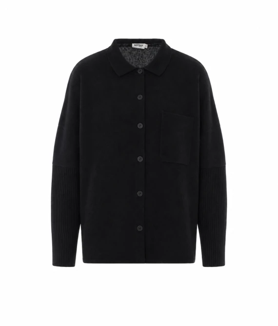 Black cashmere cardigan NOT SHY