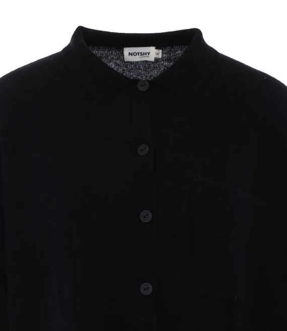 Black cashmere cardigan NOT SHY