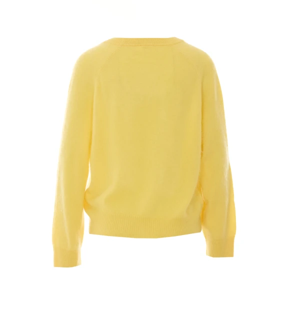 Maglione giallo in cashmere NOT SHY