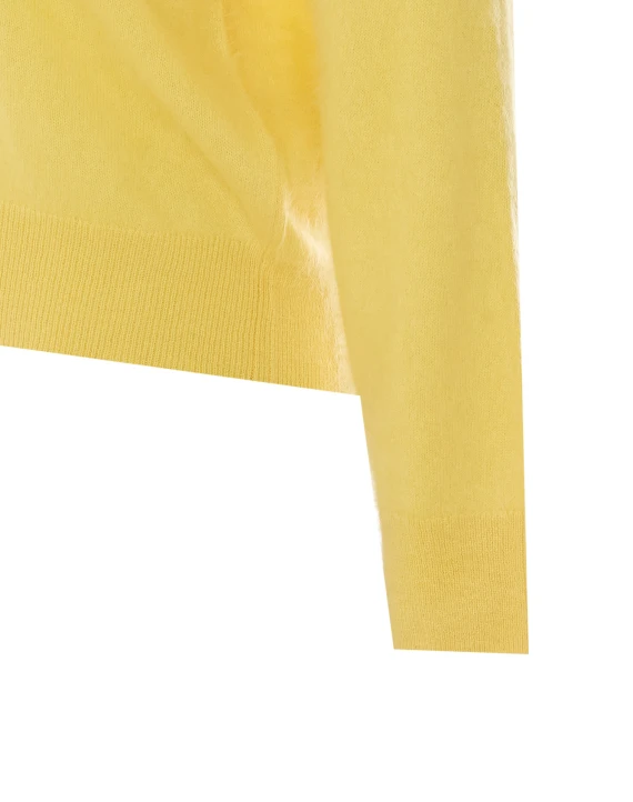Maglione giallo in cashmere NOT SHY