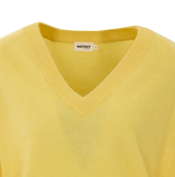 Maglione giallo in cashmere NOT SHY