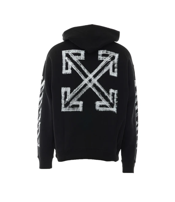 Black Motion Arrow Hoodie Sweaters